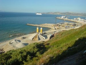 Voir le détail de cette oeuvre: vue sur port de Tanger